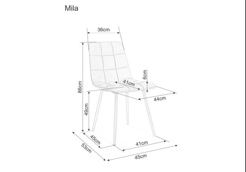 Esszimmerstuhl mit Samtstoff Miley Grün (1)