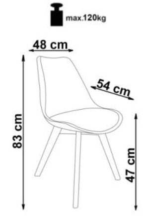 Esszimmerstuhl mit Stoff Kai-303 Grün (1)