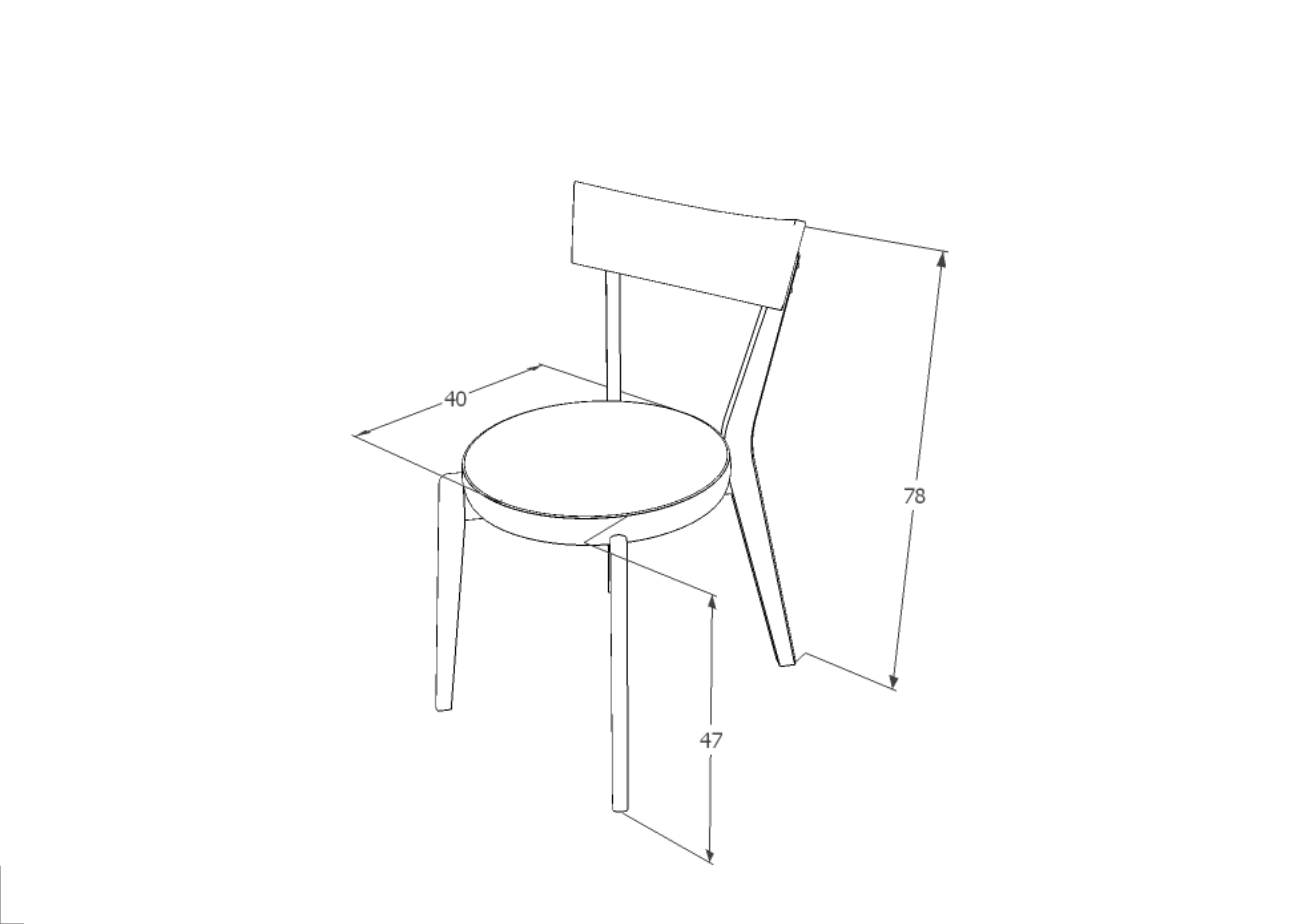 Esszimmerstuhl mit Stoff Nellia Grau (2)