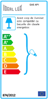 Wandleuchte Gas AP1 (4)