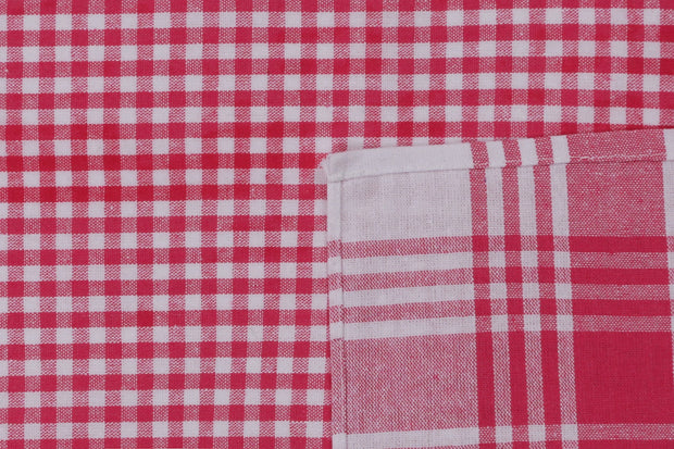 10er-Set Geschirrtücher Baumwolle Ekose Rosa, 46 x 76 cm (5)