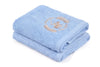 2er Set Badehandtuch Baumwolle Beverly Hills Polo Club 402 Blau, 50 x 90 cm