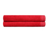 2er Set Badehandtuch Baumwolle Beverly Hills Polo Club 405 Rot, 70 x 140 cm (2)