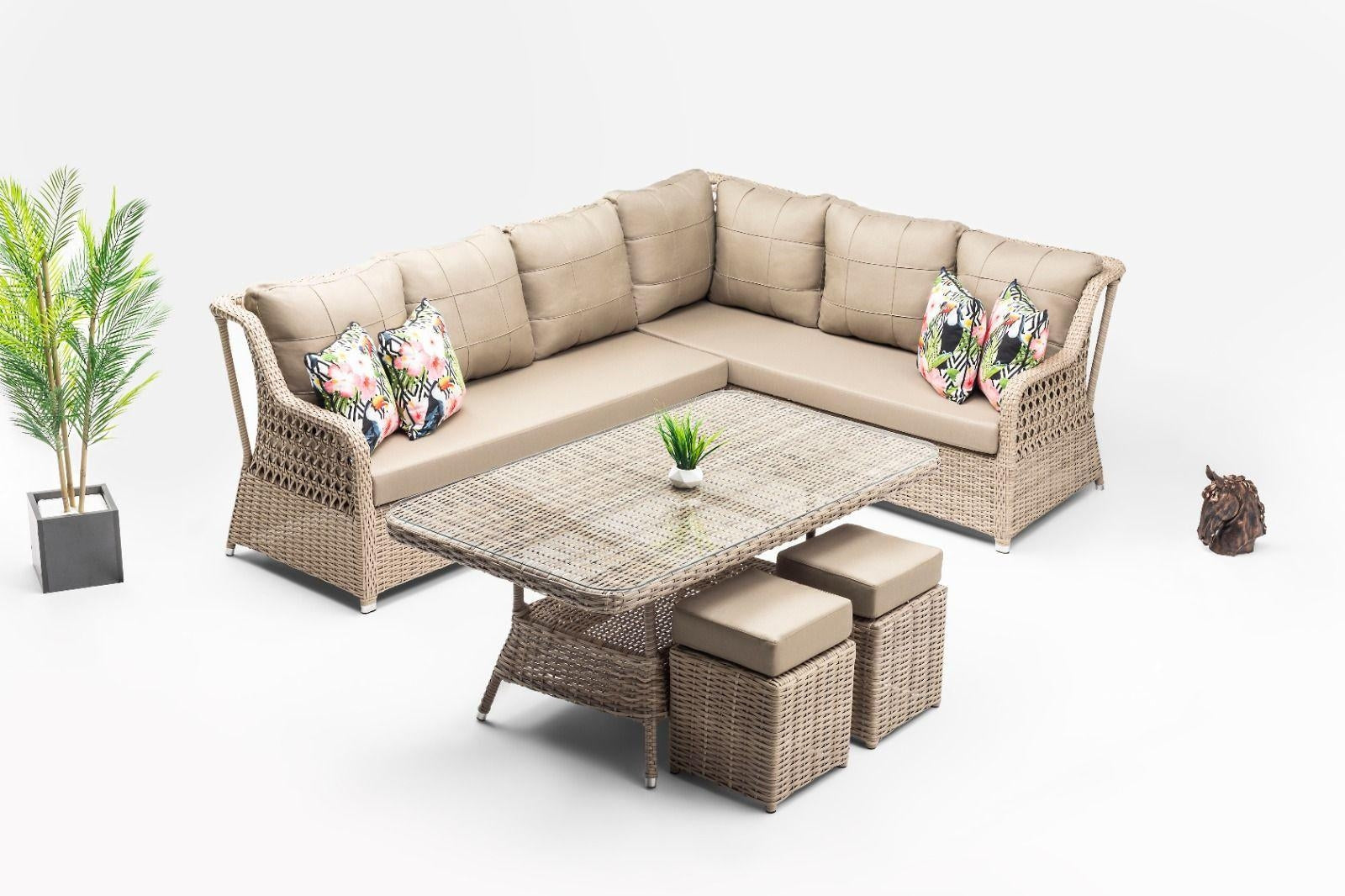 Lounge Set 8-Sitzer Cenova Creme