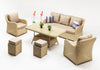 Lounge Set 7-Sitzer Cosmo Cappuccino