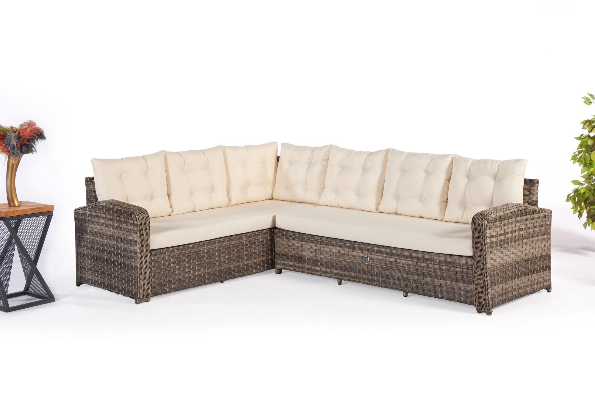 Lounge Set 8-Sitzer Lagata Creme (3)