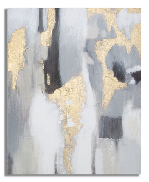 Leinwandbild Grey Gold Mehrfarben, 80 x 100 cm (1)