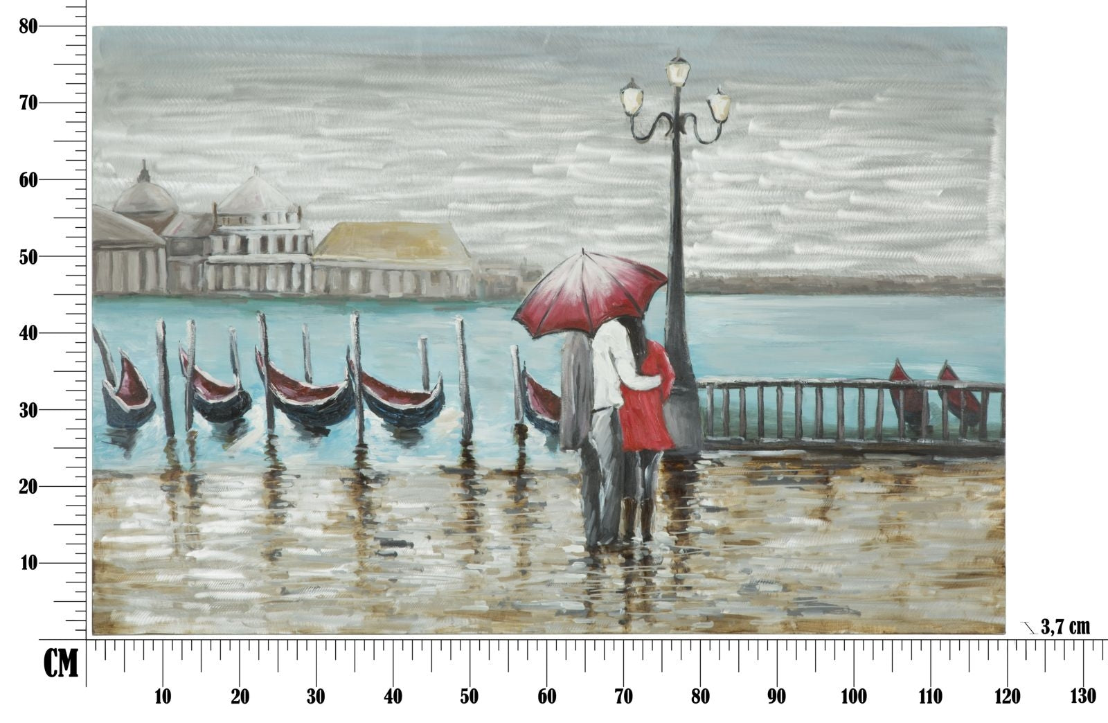 Handgemaltes Gemäld Venice Mehrfarben, 120 x 80 cm (7)