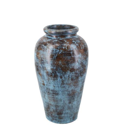 Vase Aged Small Blau