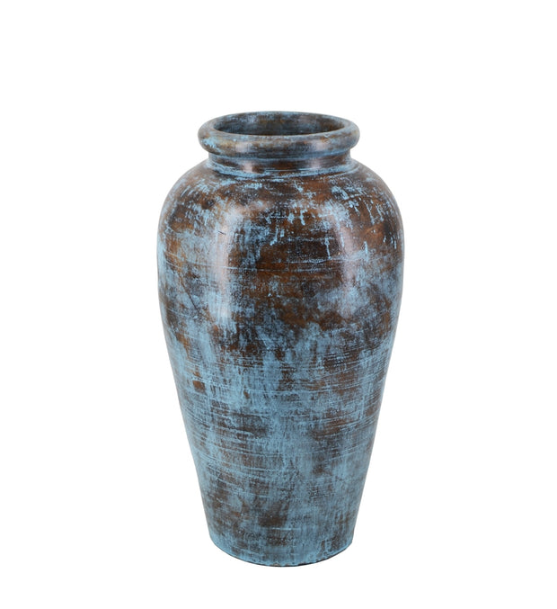 Vase Aged Small Blau