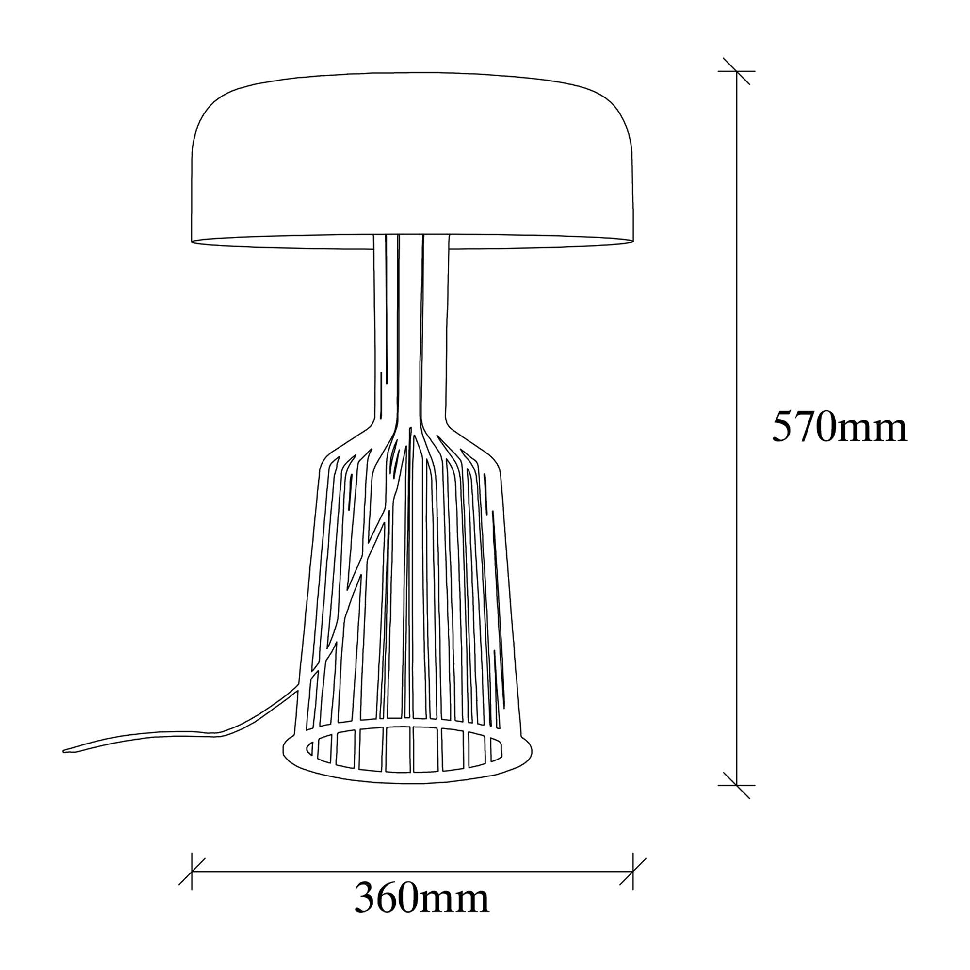 Tischlampe Fellini MR-123 Schwarz (4)