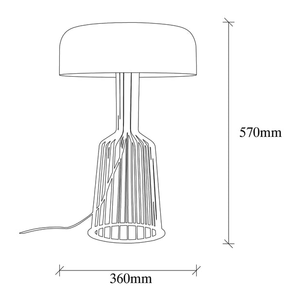 Tischlampe Fellini MR-123 Schwarz (4)