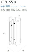 Wandleuchte Organic W0153D Kupfer (2)